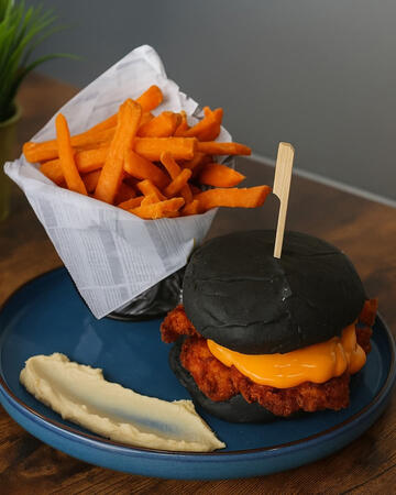 Cajun chicken burgers